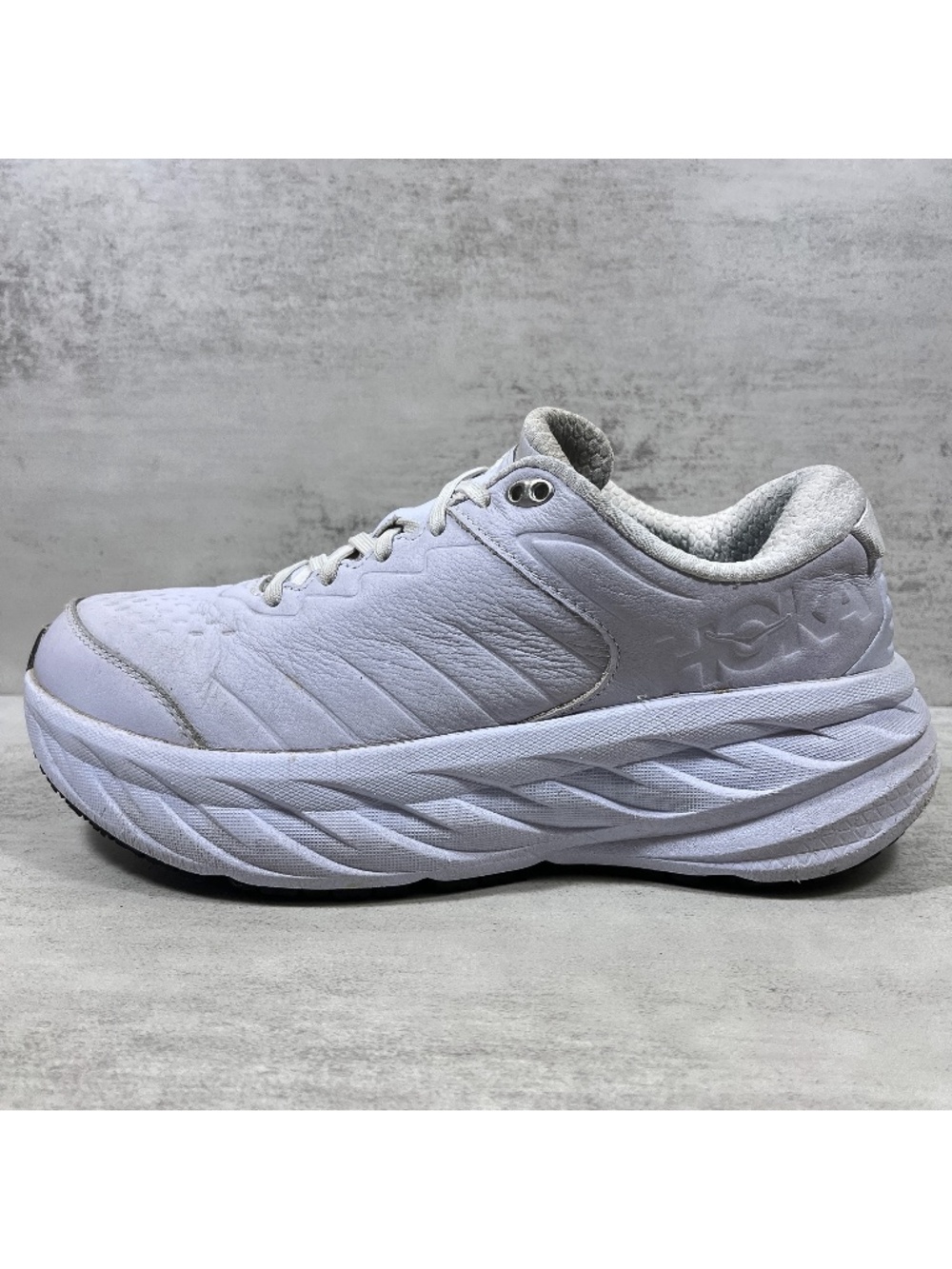 Hoka One One Bondi SR Slip Resistant Leather Walking Shoes - Women's Size 9
